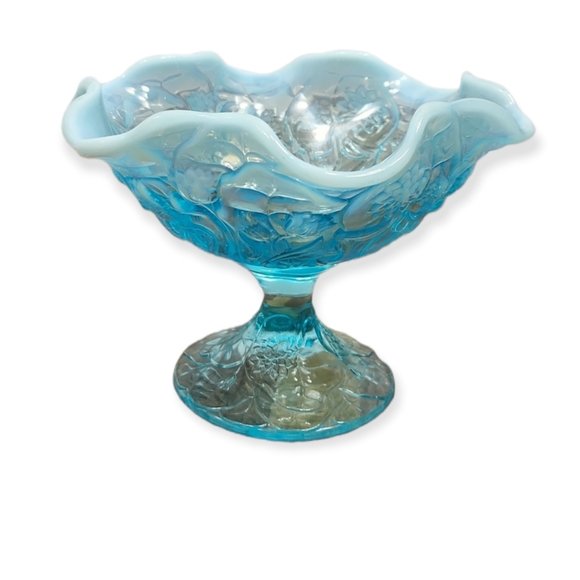 Fenton Other - Fenton Water Lily Opalescent Compote